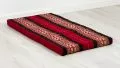 Folding Mattress, 140 cm x 70 cm, red / elephants