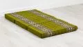 Folding Mattress, 140 cm x 70 cm, green / elephants