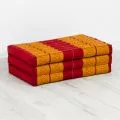 Folding Mattress, 140 cm x 70 cm, red / yellow