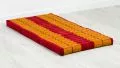 Folding Mattress, 140 cm x 70 cm, red / yellow