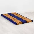 Folding Mattress, 140 cm x 70 cm, blue / yellow