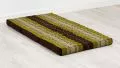 Folding Mattress, 140 cm x 70 cm, brown / green