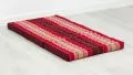 Folding Mattress, 140 cm x 70 cm, ruby-red