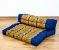 Block pillow (foldable) blue / yellow