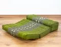 Block pillow (foldable) green / elephants