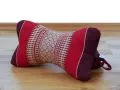 Bone Neck Pillow, ruby-red