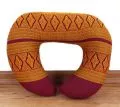 Kapok Neck Pillow, red / yellow