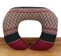Kapok Neck Pillow, red / black