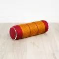 Kapok Bolster, Neck Pillow, red / yellow