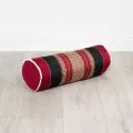 Kapok Bolster, Neck Pillow, red / black