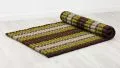 Roll Up Mattress, L, brown / green