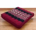 Kapok Seat Cushion, Size M, red elephants