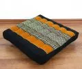 Kapok Seat Cushion, Size M, black / orange