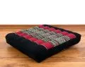 Kapok Seat Cushion, Size M, black / red