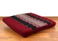 Kapok Seat Cushion, Size L,  red / black