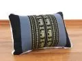 Small Throw Pillow, blue / elephants