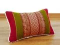 Small Throw Pillow, red / green