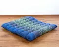 Kapok Quilted Seat Cushion, Size M, light blue