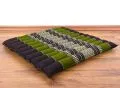 Kapok, Zafu Cushion + Quilted Seat Cushion Size L, brown / green