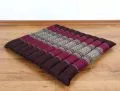 Kapok Quilted Seat Cushion, Size L,  bordeaux