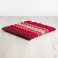 Kapok Quilted Seat Cushion, Size L,  ruby-red