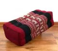 Block pillow, red / elephants