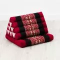 Thai Cushion 1 Fold, red elephants
