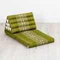 Thai Cushion 2 Fold, green elephants