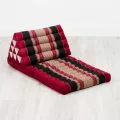 Thai Cushion 2 Fold, red / black