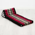 Thai Cushion 2 Fold, black / red