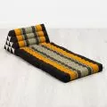 Thai Cushion 2 Fold, black / orange