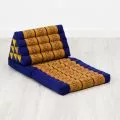Thai Cushion 2 Fold, blue / yellow
