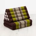 Thai Cushion 2 Fold, brown / green