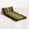 Thai Cushion 2 Fold, brown / green
