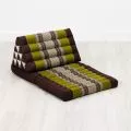 Thai Cushion 2 Fold, brown / green