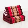 Thai Cushion 2 Fold, ruby-red