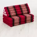 Thai Cushion XXL-Width, red elephants
