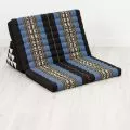 Thai Cushion XXL-Width, blue elephants