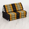 Thai Cushion XXL-Width, black / orange