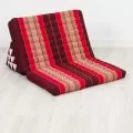 Thai Cushion XXL-Width, ruby-red