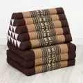Thai Cushion XXL-Height, brown elephants