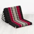 Thai Cushion XXL-Height, black / red