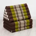 Thai Cushion XXL-Height, brown / green