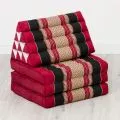 Thai Cushion 3 Fold, red / black