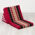 Thai Cushion 3 Fold, red / black