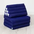 Thai Cushion 3 Fold, blue monochrome