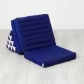 Thai Cushion 3 Fold, blue monochrome