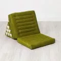 Thai Cushion 3 Fold, green monochrome