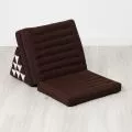 Thai Cushion 3 Fold, brown monochrome