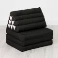 Thai Cushion 3 Fold, black monochrome